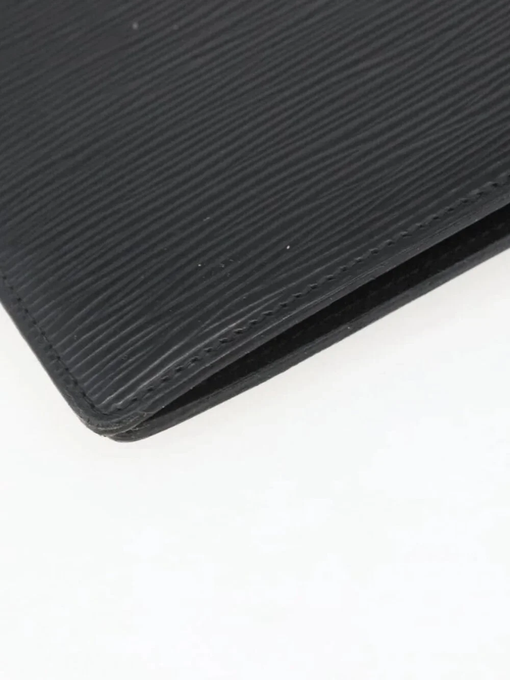 LOUIS VUITTON Epi Agenda GM Day Planner Cover Black Gold R20212 LV Auth yk20152